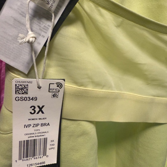 NWT IVY PARK x ADIDAS BEYONCÉ Sports Bra in Yellow 2X or 3X - Picture 10 of 14